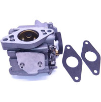 Boat Motor Carburetor Assembly - 66N-14301-00 and 66M-13646-00 - Gaskets (2 pcs) for Yamaha 4-Stroke F9.9C F9.9CMH F9.9CE S/L 4-Stroke Outboard Engine - WB-1004 - WDRK